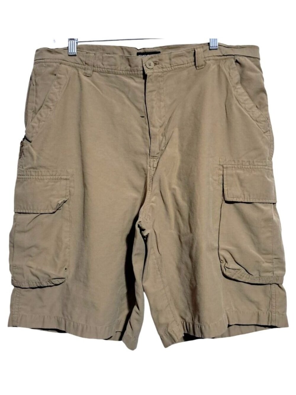 Y2K 90s Cherokee Cargo Shorts Mens Size 36 Beige Cotton/Nylon Casual Lightweight